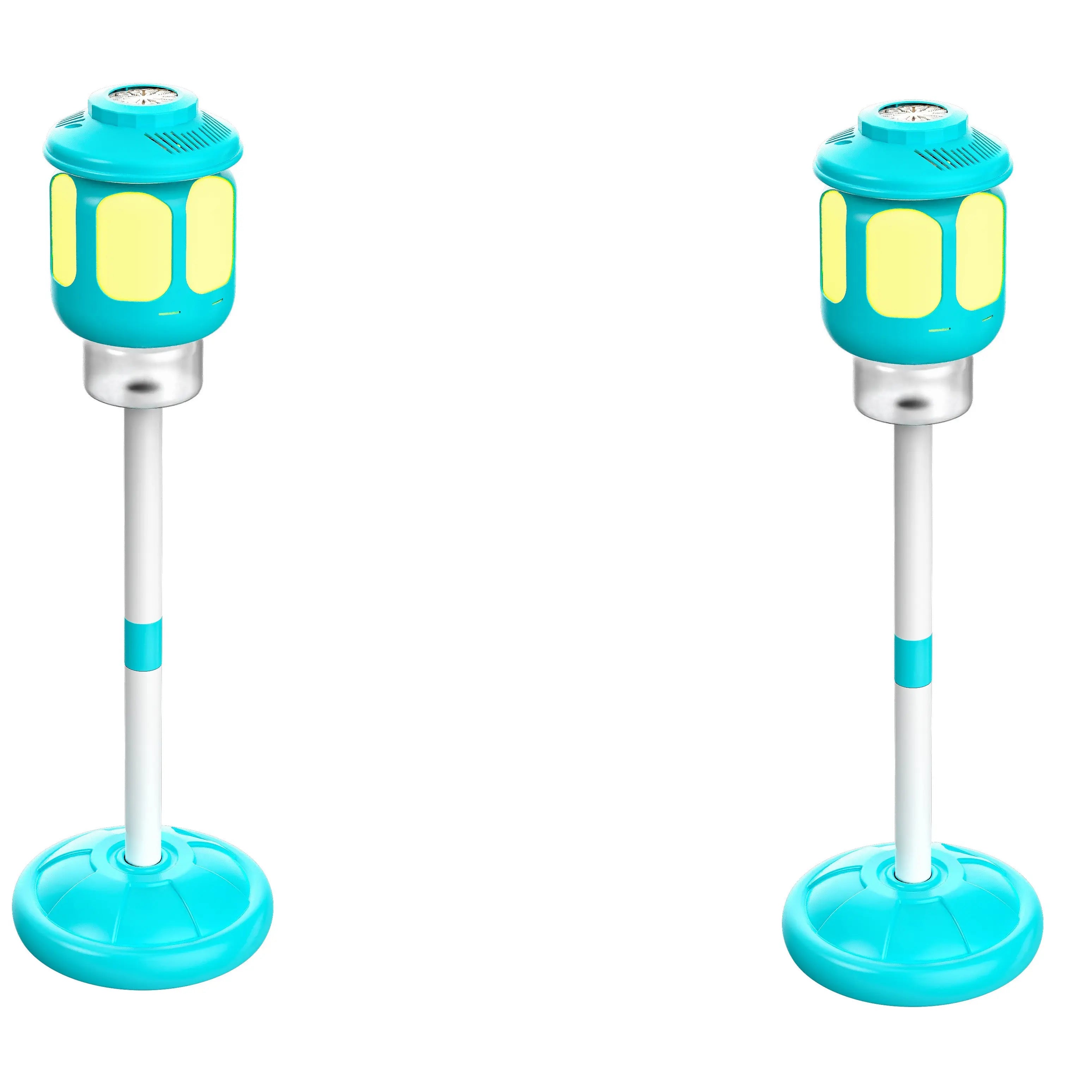 Bubblefx Set of 2 Light up Lantern 44" Bubble Blasters, Outdoor Party Toy for Kids, Nighttime Bubble Fun