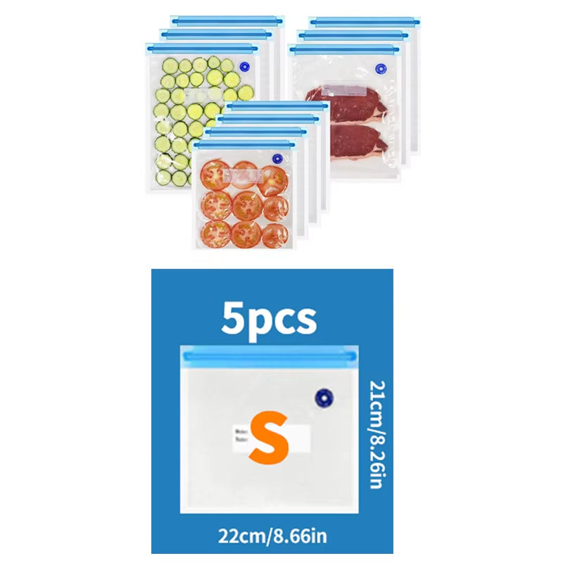 Handheld Vacuum Sealer – Freshness -Prevent Food Waste & Cross-Contamination-Leak-Proof Storage + 50 Air-Tight Seal Bags