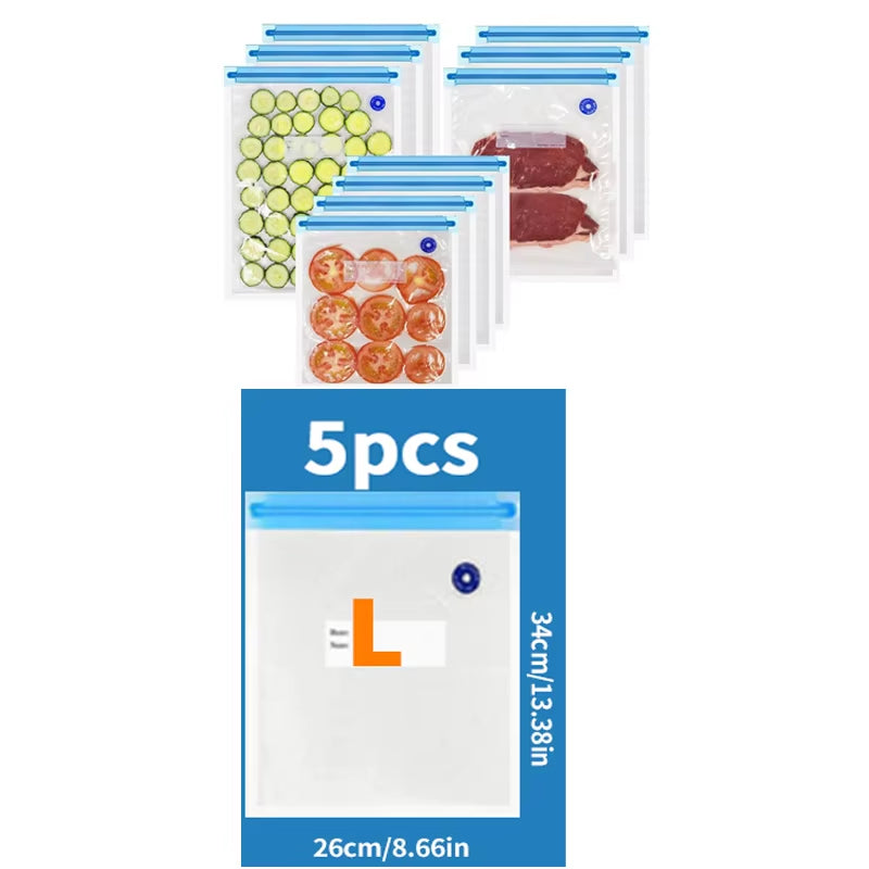 Handheld Vacuum Sealer – Freshness -Prevent Food Waste & Cross-Contamination-Leak-Proof Storage + 50 Air-Tight Seal Bags