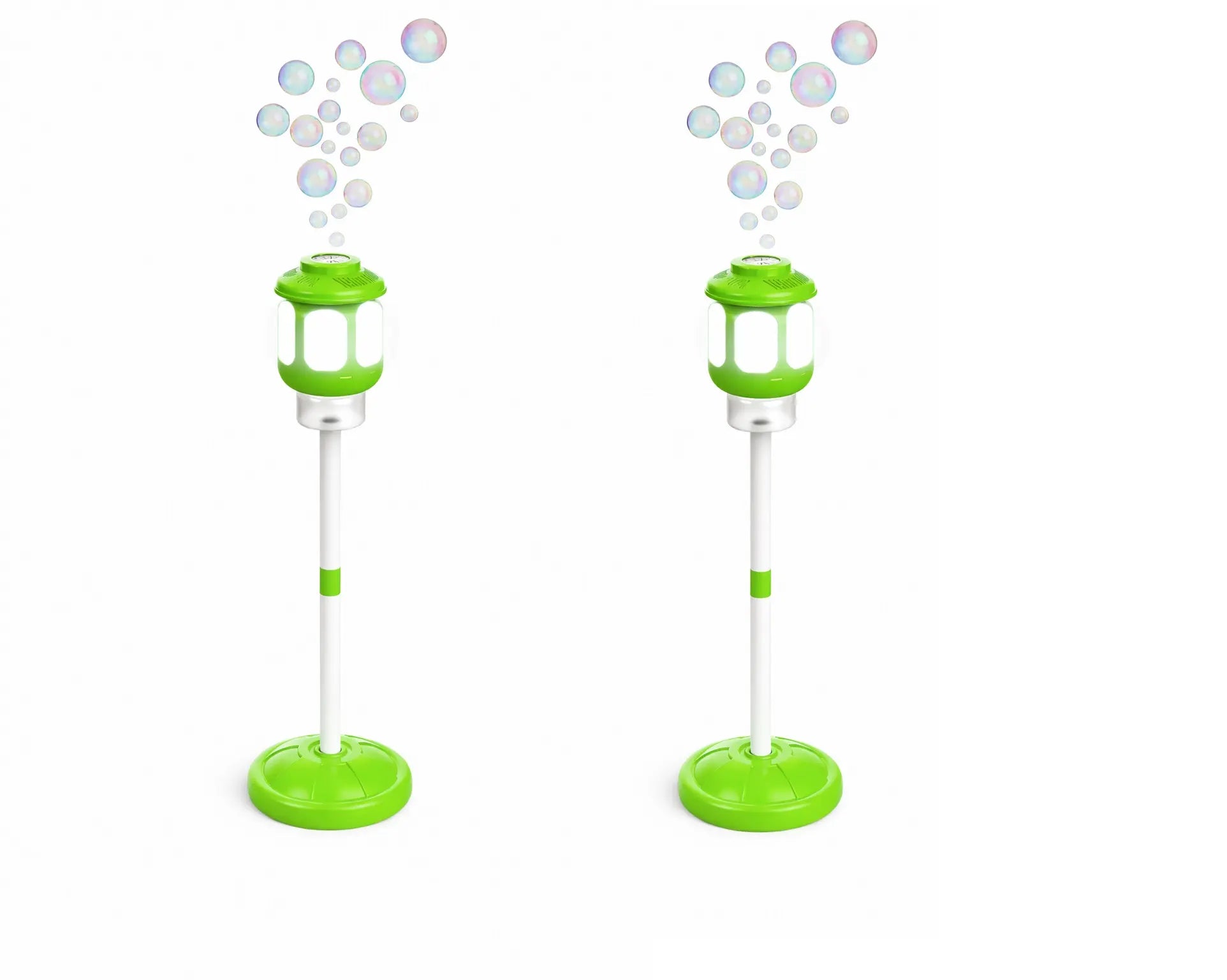 Bubblefx Set of 2 Light up Lantern 44" Bubble Blasters, Outdoor Party Toy for Kids, Nighttime Bubble Fun