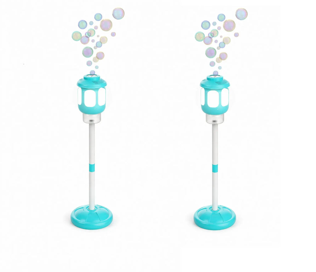 Bubblefx Set of 2 Light up Lantern 44" Bubble Blasters, Outdoor Party Toy for Kids, Nighttime Bubble Fun
