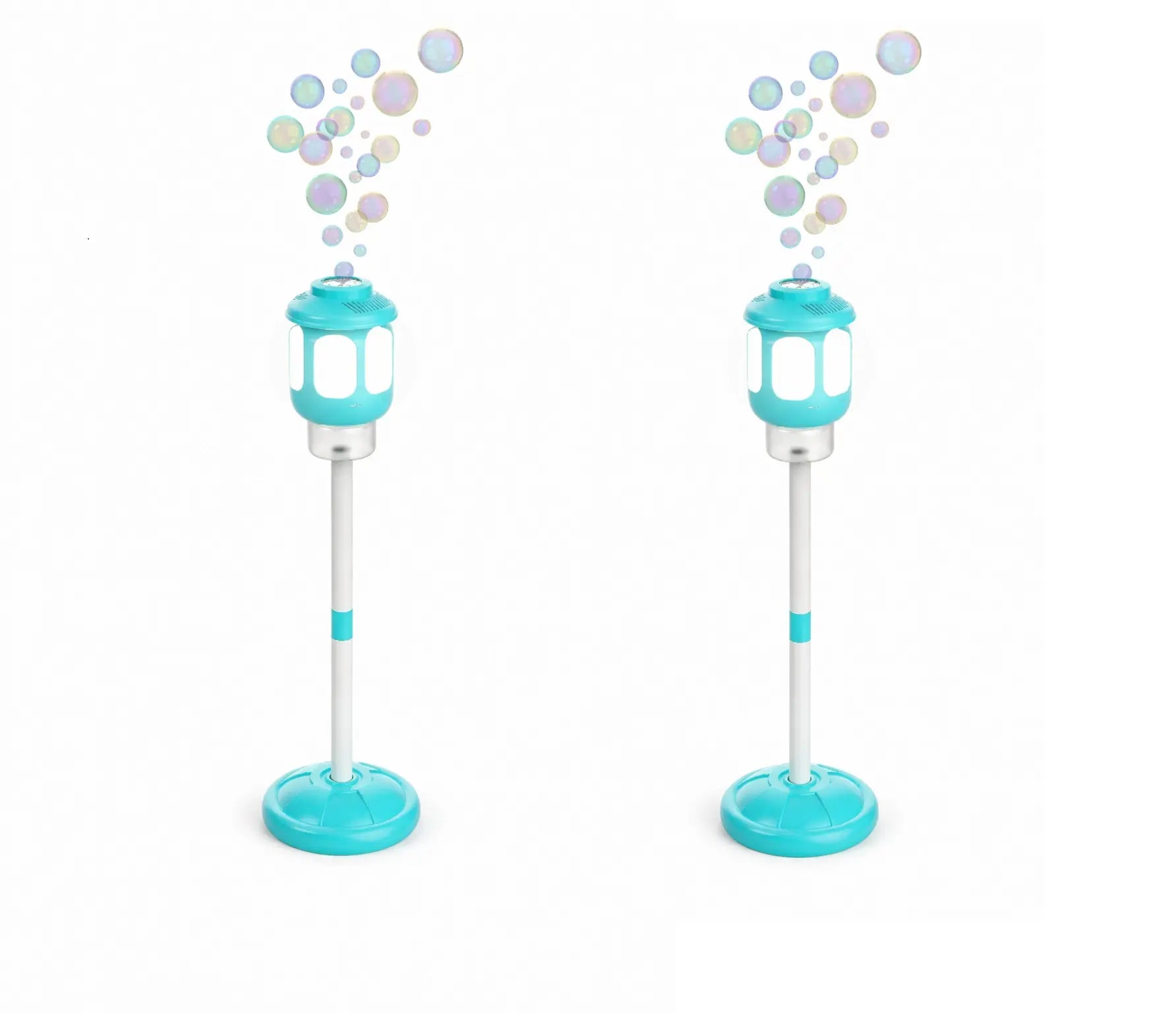 Bubblefx Set of 2 Light up Lantern 44" Bubble Blasters, Outdoor Party Toy for Kids, Nighttime Bubble Fun