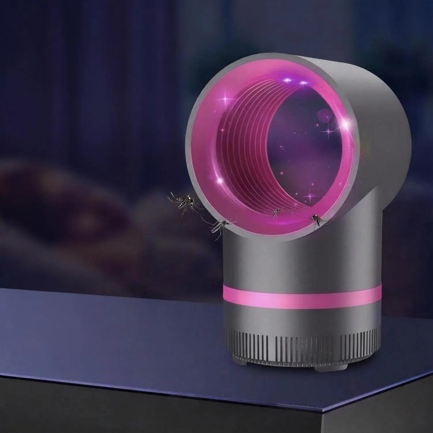 MUNBYN UV LED Mosquito Zapper - Powerful & Portable Electric Fly & Gnat Trap for Home, Bedroom, Living Room & Office